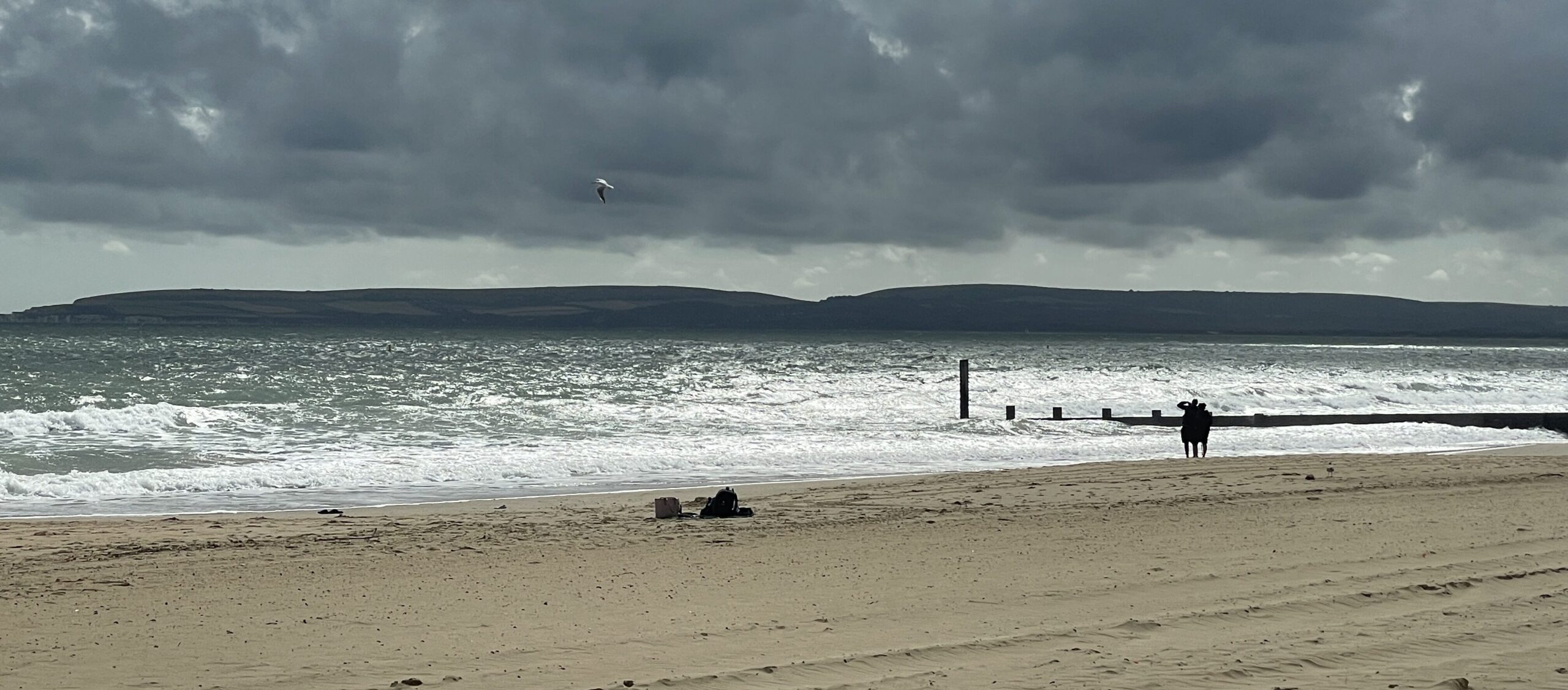 Bournemouth beach west of the pier
